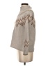 Max Studio Chevron-herringbone Tan Turtleneck Sweater Size XS - photo 5