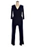 NY Collection Solid Blue Jumpsuit Size L (petite) - photo 1