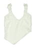 Unbranded 100% Polyester Tweed Ivory Swimsuit Top Size S - photo 2