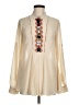 Ryu Solid Ivory Long Sleeve Blouse Size M - photo 1