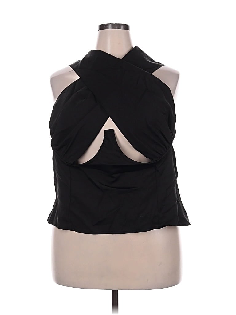 Prettylittlething Sleeveless Blouse In Black