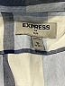 Express Outlet 100% Cotton Plaid Blue Long Sleeve Button-Down Shirt Size M - photo 7