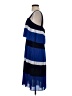 MICHAEL Michael Kors 100% Polyester Stripes Blue Casual Dress Size S - photo 5