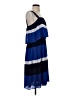 MICHAEL Michael Kors 100% Polyester Stripes Blue Casual Dress Size S - photo 4