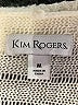 Kim Rogers 100% Acrylic Ivory Cardigan Size M - photo 7