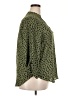 Lush 100% Polyester Animal Print Green 3/4 Sleeve Blouse Size XXL - photo 4