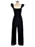 August Sky 100% Polyester Solid Black Jumpsuit Size L - photo 2
