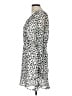 Great Jones Animal Print White Casual Dress Size L - photo 5