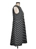 Nine West Stripes Black Casual Dress Size 6 - photo 4