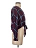 Rails 100% Rayon Plaid Burgundy Long Sleeve Blouse Size S - photo 4