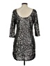 LC Lauren Conrad 100% Polyester Silver Cocktail Dress Size M - photo 2