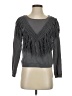 Ecote 100% Cotton Gray Long Sleeve Top Size S - photo 1