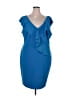 Alexia Admor Blue Cocktail Dress Size 2X - photo 1