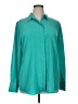 Nine West 100% Polyester Teal Long Sleeve Blouse Size XL - photo 1