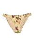 Cabana Del Sol 100% Polyester Floral Multi Color Gold Swimsuit Bottoms Size L - photo 1