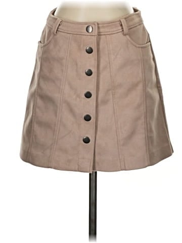 Zara TRF Faux Leather Skirt (view 1)