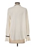 Ann Taylor 100% Polyester Color Block Ivory Long Sleeve Blouse Size S - photo 2