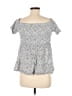 Old Navy Silver Short Sleeve Top Size L - photo 2