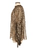 Ronny Kobo 100% Polyester Animal Print Brown Long Sleeve Blouse Size Med - Lg - photo 5