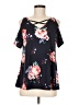 Tickled Teal Black Sleeveless Blouse Size M - photo 1