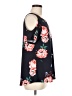 Tickled Teal Black Sleeveless Blouse Size M - photo 4