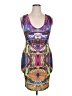Topia Graphic Blue Cocktail Dress Size XL - photo 1