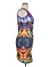 Topia Graphic Blue Cocktail Dress Size XL - photo 4