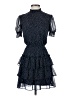 Crystal Doll 100% Polyester Polka Dots Blue Cocktail Dress Size XS - photo 1