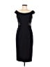 Aqua Solid Black Cocktail Dress Size 10 - photo 1