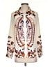 Shein Paisley Ivory Long Sleeve Blouse Size 4 - photo 1