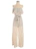 Shein Stripes Ivory Jumpsuit Size 2 - photo 1
