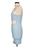 Love Tree Solid Blue Cocktail Dress Size L - photo 5