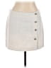 H&M 100% Polyester Tweed Ivory White Casual Skirt Size 12 - photo 1