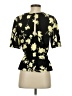 Open Edit 100% Polyester Black Short Sleeve Blouse Size XS - photo 2