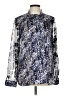 Simply Vera Vera Wang 100% Polyester Silver Long Sleeve Blouse Size L - photo 1