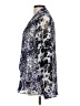 Simply Vera Vera Wang 100% Polyester Silver Long Sleeve Blouse Size L - photo 5