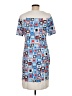 J. McLaughlin Graphic Blue Casual Dress Size M - photo 2