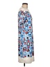 J. McLaughlin Graphic Blue Casual Dress Size M - photo 4