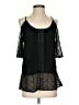 Heartloom 100% Rayon Black 3/4 Sleeve Blouse Size S - photo 1
