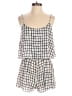 Glam Doll Checkered-gingham Ivory Romper Size XS - photo 1