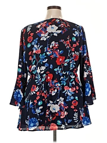 Kiyonna 3/4 Sleeve Blouse (view 2)