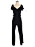 Monteau Solid Black Jumpsuit Size S - photo 1