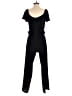 Monteau Solid Black Jumpsuit Size S - photo 2