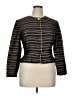 Maggy London Stripes Black Jacket Size 14 - photo 1
