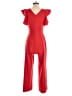 RACHEL Rachel Roy Solid Red Jumpsuit Size S - photo 2