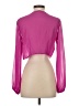 Superdown 100% Polyester Pink Long Sleeve T-Shirt Size S - photo 2