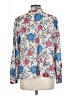 Assorted Brands Floral Silver Long Sleeve Blouse Size L (estimated) - photo 2