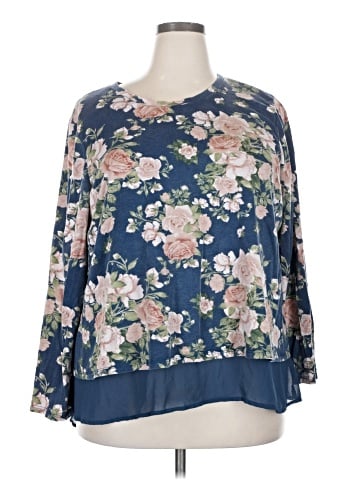 B Collection by Bobeau Long Sleeve Blouse (view 1)