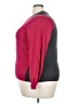 Worthington Color Block Burgundy Pullover Sweater Size 2X - photo 5