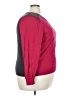 Worthington Color Block Burgundy Pullover Sweater Size 2X - photo 4